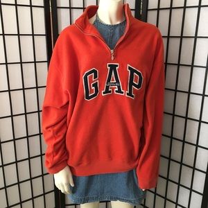 gap quarter zip sweatshirt